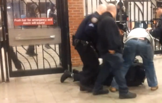 Illustration for article titled Watch: NYPD Officer, Thinking Fellow Cop Is a Suspect, Kicks Him in the Head